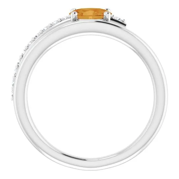 Accented Bypass Ring Image 2 James Wolf Jewelers Mason, OH