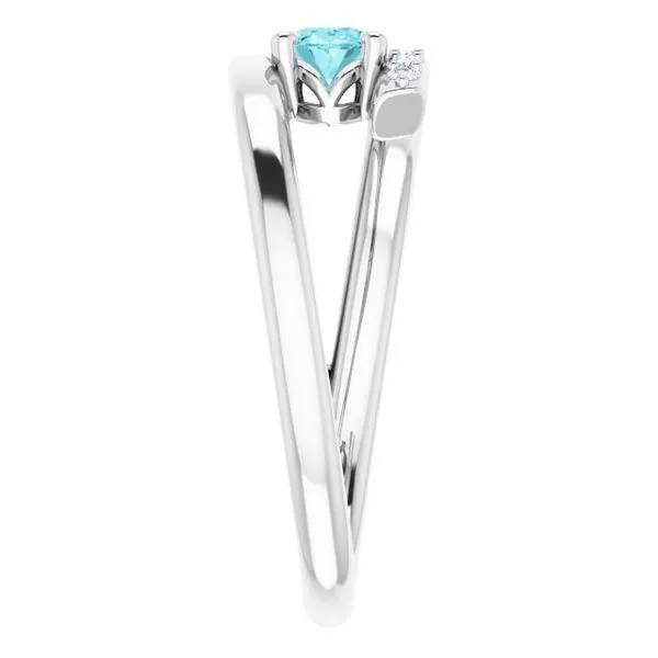 Accented Bypass Ring Image 4 D&M Jewelers Green Bay, WI