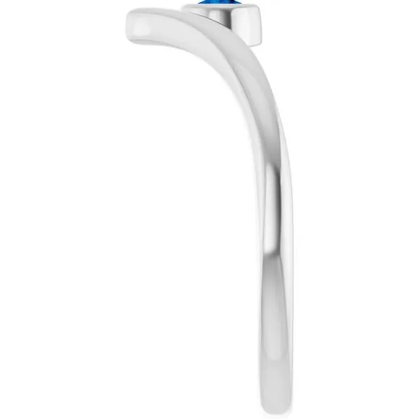 Bezel-Set Solitaire V Ring Image 4 Rasmussen Jewelers Spanish Fork, UT