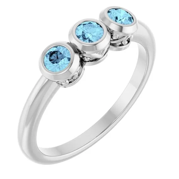 Three-Stone Bezel-Set Ring Holly's Jewelry Mountain Home, AR