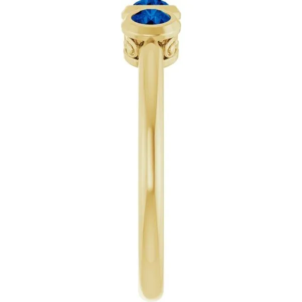 Three-Stone Bezel-Set Ring Image 4 Cherry Street Jewelers Tulsa, OK