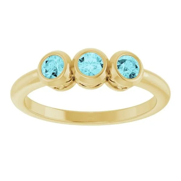 Three-Stone Bezel-Set Ring Image 3 Holly's Jewelry Mountain Home, AR