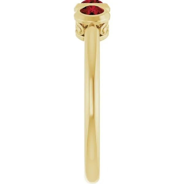 Three-Stone Bezel-Set Ring Image 4 Holly's Jewelry Mountain Home, AR