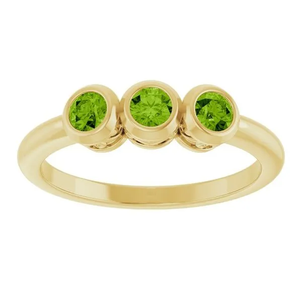 Three-Stone Bezel-Set Ring Image 3 Holly's Jewelry Mountain Home, AR