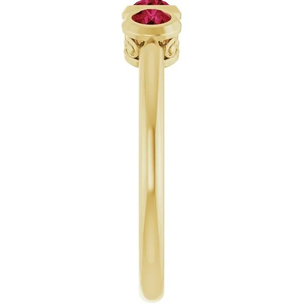 Three-Stone Bezel-Set Ring Image 4 Holly's Jewelry Mountain Home, AR