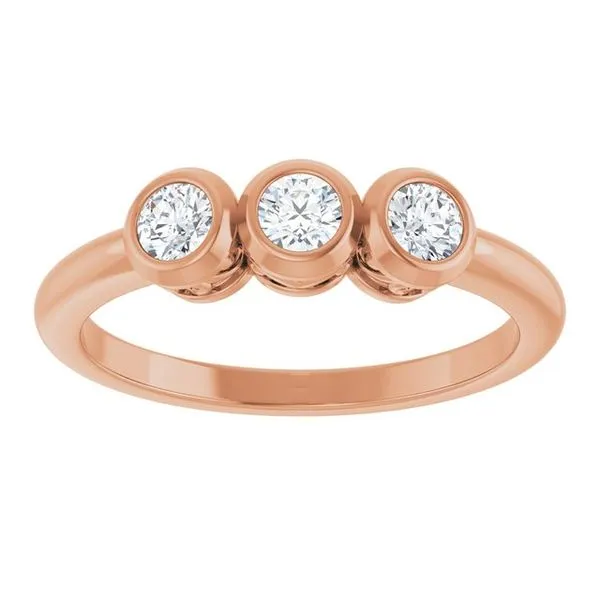 Three-Stone Bezel-Set Ring Image 3 Comstock Jewelers Edmonds, WA