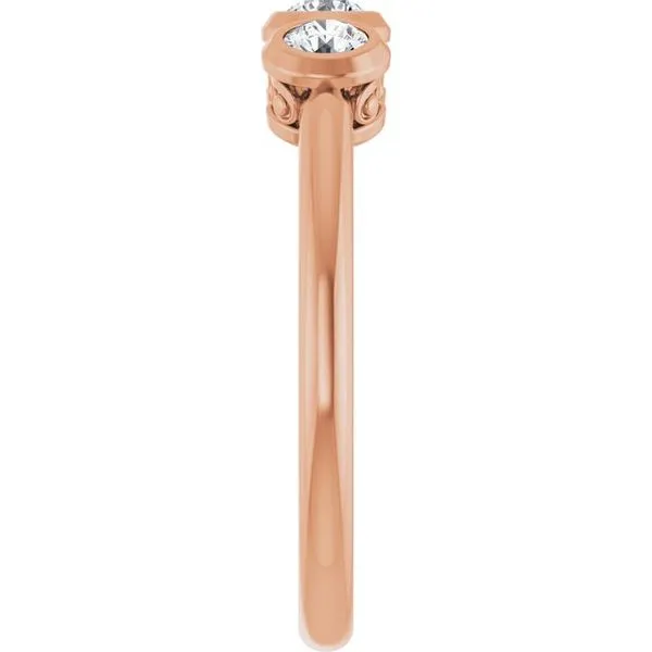 Three-Stone Bezel-Set Ring Image 4 Comstock Jewelers Edmonds, WA