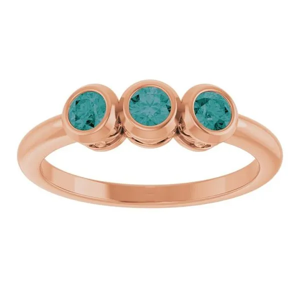 Three-Stone Bezel-Set Ring Image 3 Comstock Jewelers Edmonds, WA