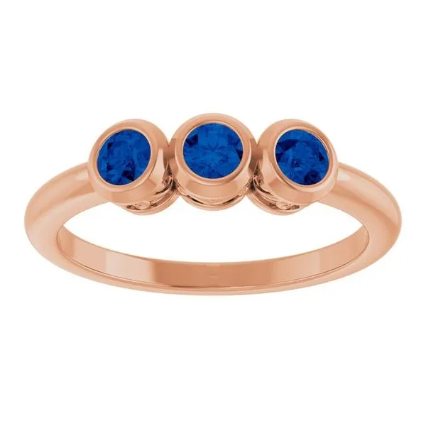 Three-Stone Bezel-Set Ring Image 3 D&M Jewelers Green Bay, WI