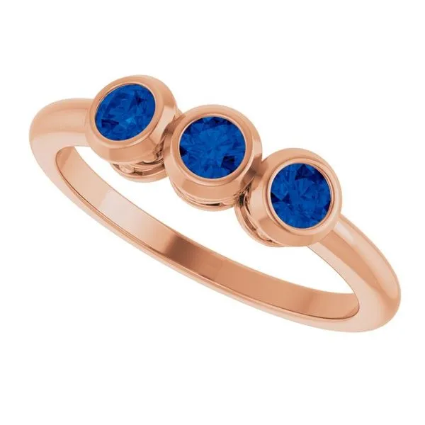 Three-Stone Bezel-Set Ring Image 5 Holly's Jewelry Mountain Home, AR