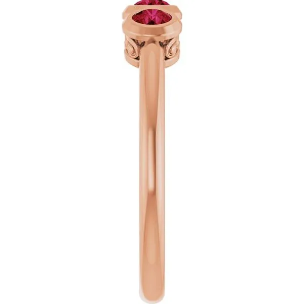 Three-Stone Bezel-Set Ring Image 4 Long Jewelers Chesapeake, VA