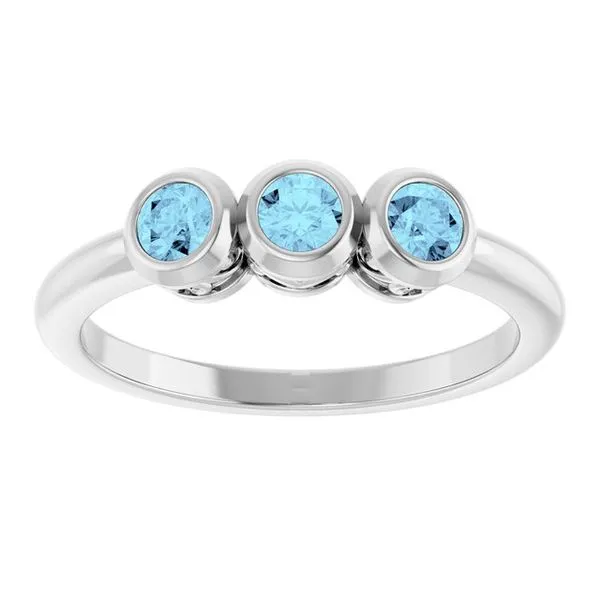 Three-Stone Bezel-Set Ring Image 3 D&M Jewelers Green Bay, WI