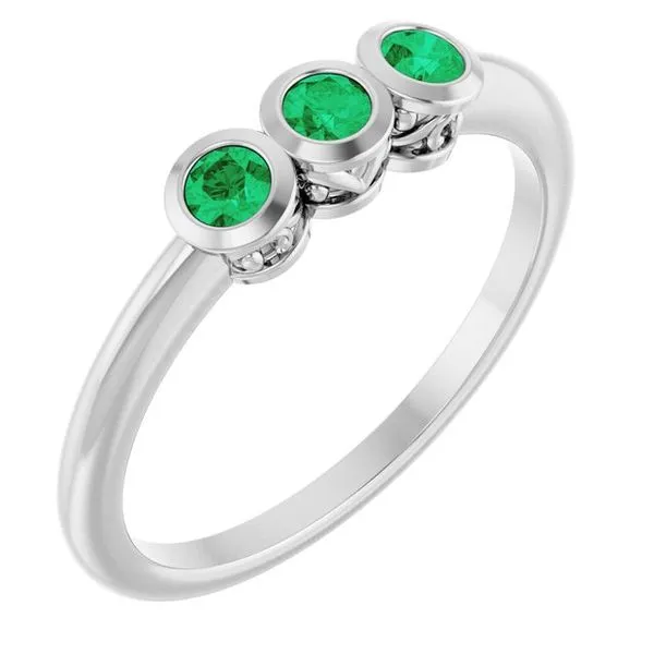 Three-Stone Bezel-Set Ring Holly's Jewelry Mountain Home, AR