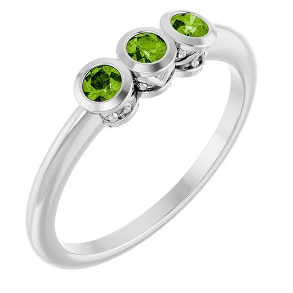 Three-Stone Bezel-Set Ring Long Jewelers Chesapeake, VA