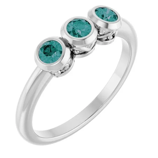 Three-Stone Bezel-Set Ring Holly's Jewelry Mountain Home, AR