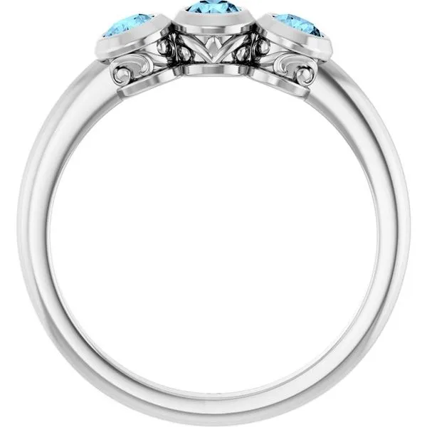 Three-Stone Bezel-Set Ring Image 2 Holly's Jewelry Mountain Home, AR