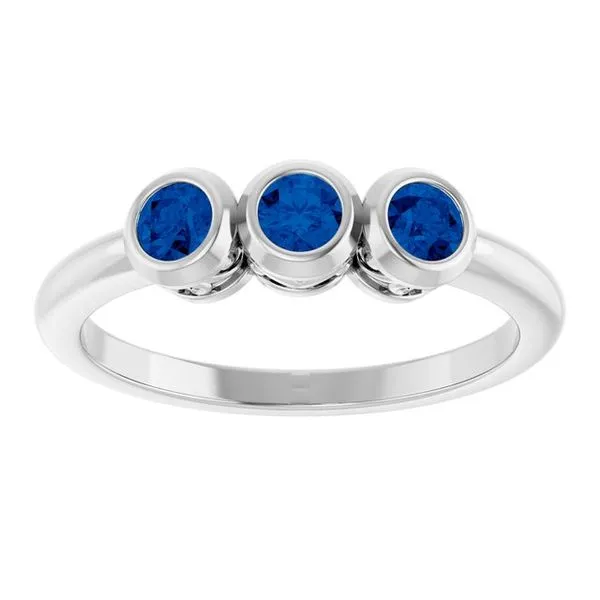 Three-Stone Bezel-Set Ring Image 3 Holly's Jewelry Mountain Home, AR