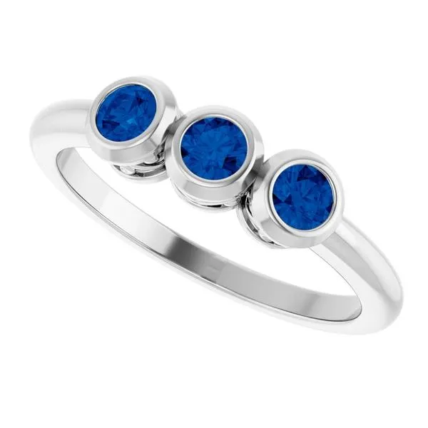 Three-Stone Bezel-Set Ring Image 5 Holly's Jewelry Mountain Home, AR