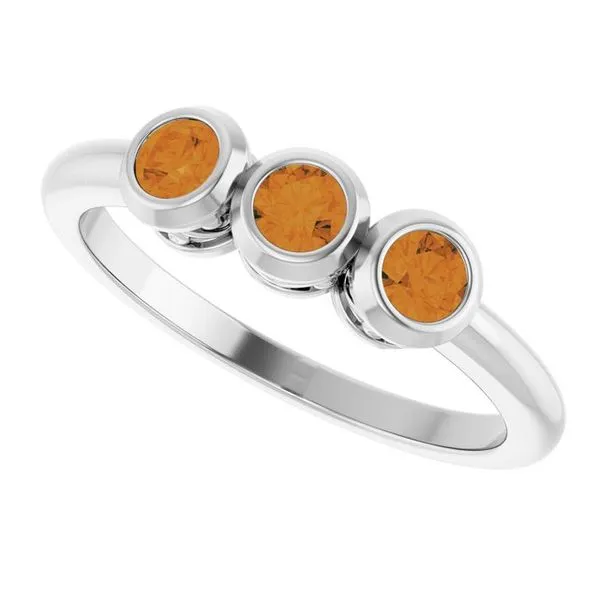 Three-Stone Bezel-Set Ring Image 5 Holly's Jewelry Mountain Home, AR