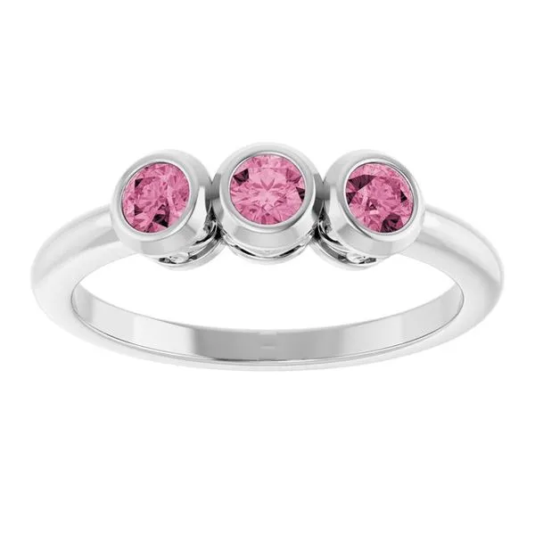 Three-Stone Bezel-Set Ring Image 3 Holly's Jewelry Mountain Home, AR