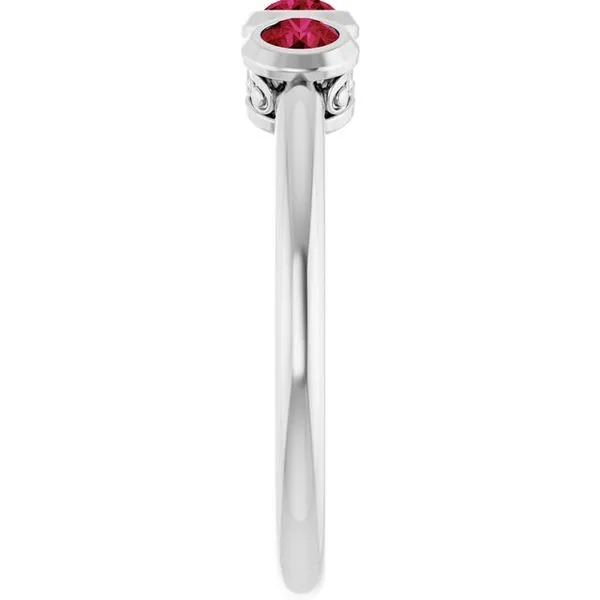 Three-Stone Bezel-Set Ring Image 4 D&M Jewelers Green Bay, WI