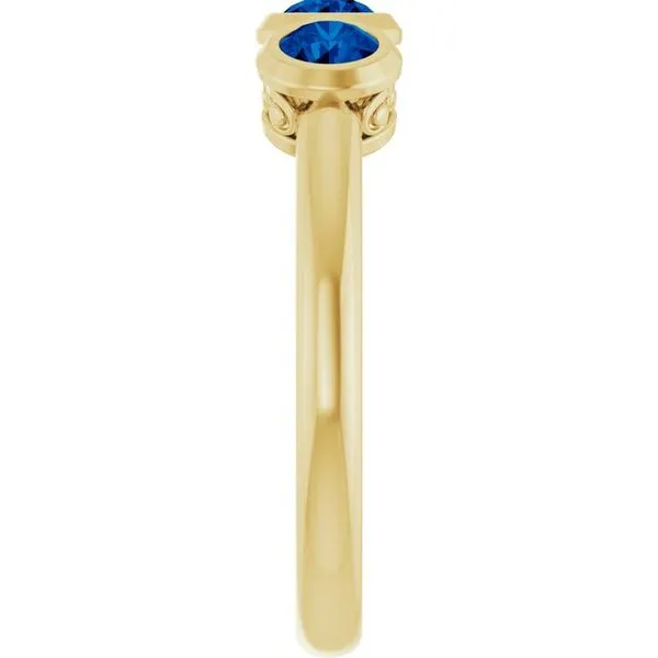 Three-Stone Bezel-Set Ring Image 4 Mendham Jewelers Mendham, NJ