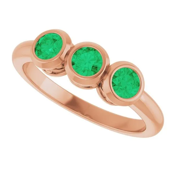 Three-Stone Bezel-Set Ring Image 5 Holly's Jewelry Mountain Home, AR