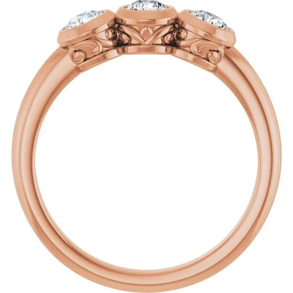 Three-Stone Bezel-Set Ring Image 2 Holly's Jewelry Mountain Home, AR