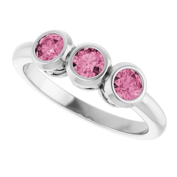 Three-Stone Bezel-Set Ring Image 5 Holly's Jewelry Mountain Home, AR