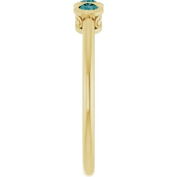 Three-Stone Bezel-Set Ring Image 4 Cherry Street Jewelers Tulsa, OK