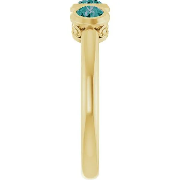 Three-Stone Bezel-Set Ring Image 4 D&M Jewelers Green Bay, WI