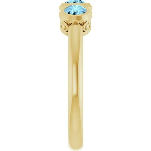 Three-Stone Bezel-Set Ring Image 4 J. West Jewelers Round Rock, TX