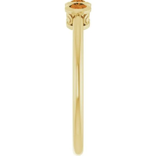 Three-Stone Bezel-Set Ring Image 4 Long Jewelers Chesapeake, VA