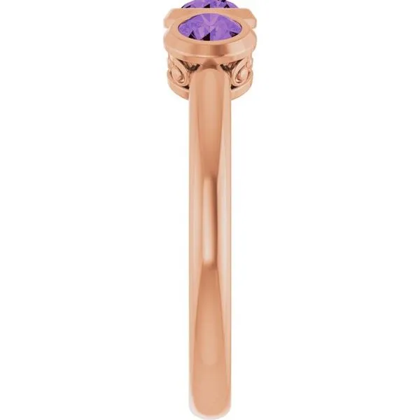 Three-Stone Bezel-Set Ring Image 4 D&M Jewelers Green Bay, WI