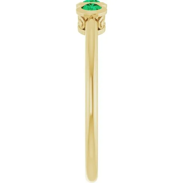 Three-Stone Bezel-Set Ring Image 4 Cherry Street Jewelers Tulsa, OK