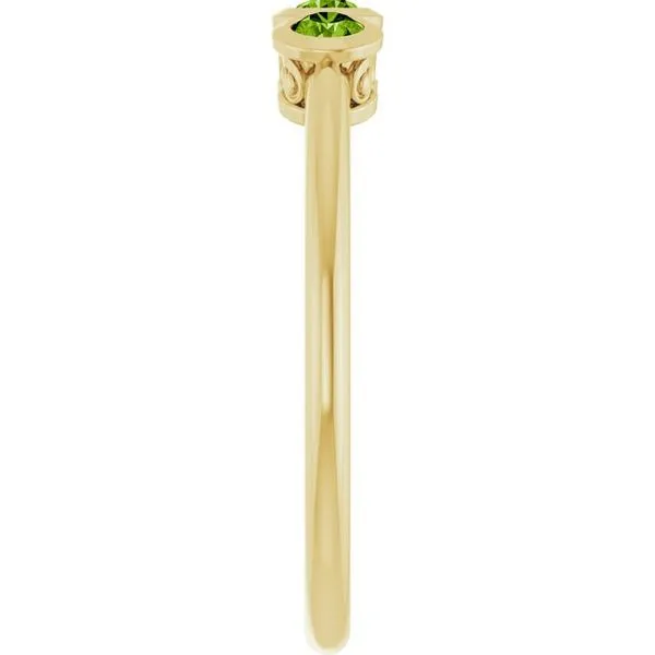 Three-Stone Bezel-Set Ring Image 4 Long Jewelers Chesapeake, VA