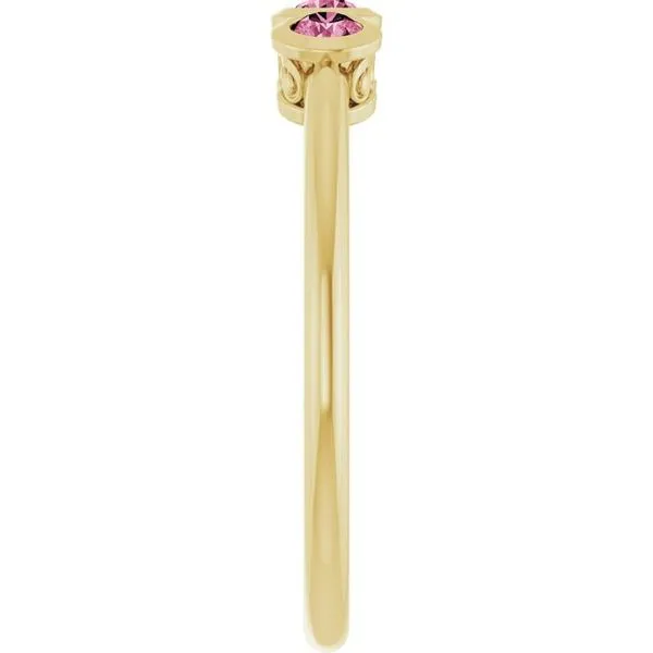 Three-Stone Bezel-Set Ring Image 4 Comstock Jewelers Edmonds, WA