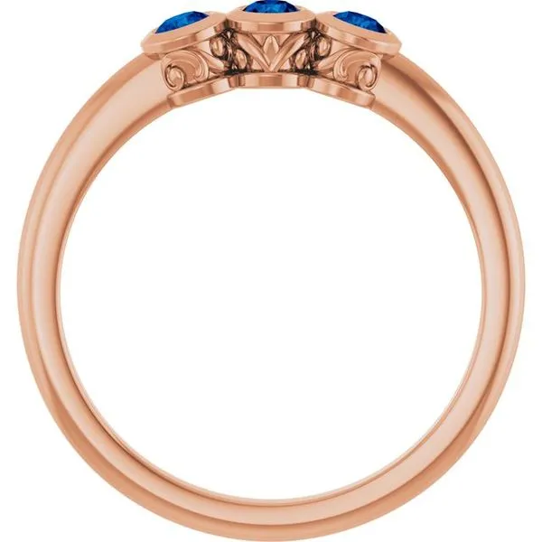 Three-Stone Bezel-Set Ring Image 2 Cherry Street Jewelers Tulsa, OK