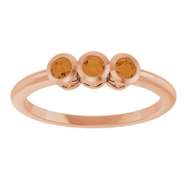 Three-Stone Bezel-Set Ring Image 3 Holly's Jewelry Mountain Home, AR