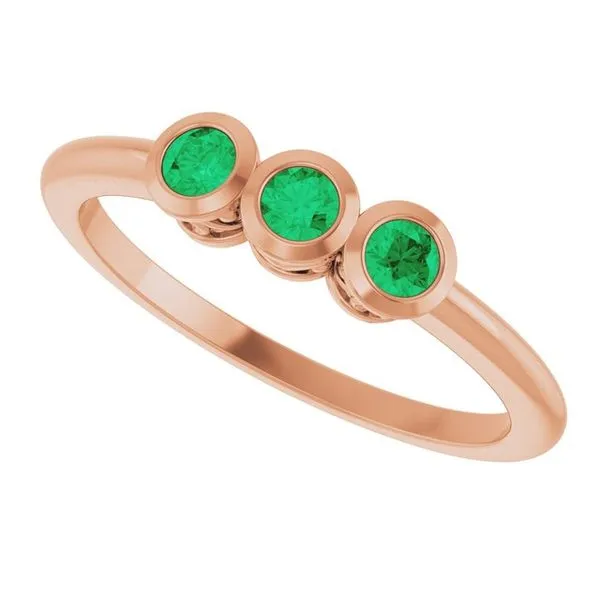 Three-Stone Bezel-Set Ring Image 5 Holly's Jewelry Mountain Home, AR