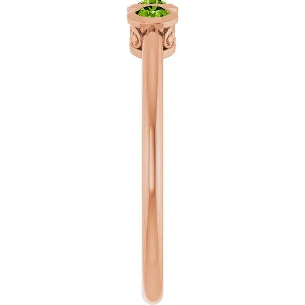 Three-Stone Bezel-Set Ring Image 4 Comstock Jewelers Edmonds, WA