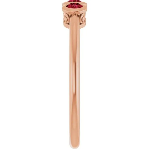 Three-Stone Bezel-Set Ring Image 4 D&M Jewelers Green Bay, WI