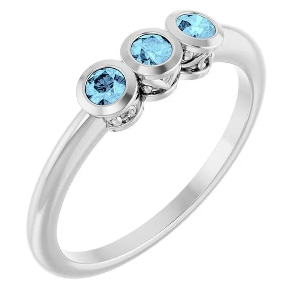 Three-Stone Bezel-Set Ring Holly's Jewelry Mountain Home, AR