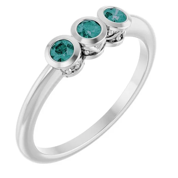 Three-Stone Bezel-Set Ring Long Jewelers Chesapeake, VA