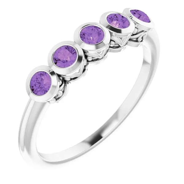 Five-Stone Bezel-Set Ring Holly's Jewelry Mountain Home, AR