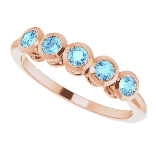 Five-Stone Bezel-Set Ring Image 5 D&M Jewelers Green Bay, WI