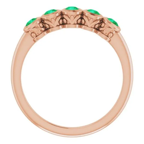 Five-Stone Bezel-Set Ring Image 2 Cherry Street Jewelers Tulsa, OK