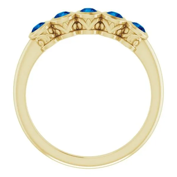 Five-Stone Bezel-Set Ring Image 2 D&M Jewelers Green Bay, WI