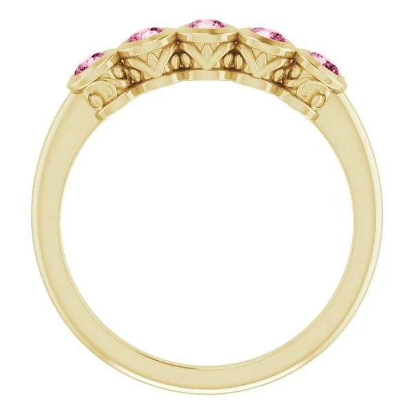 Five-Stone Bezel-Set Ring Image 2 Comstock Jewelers Edmonds, WA