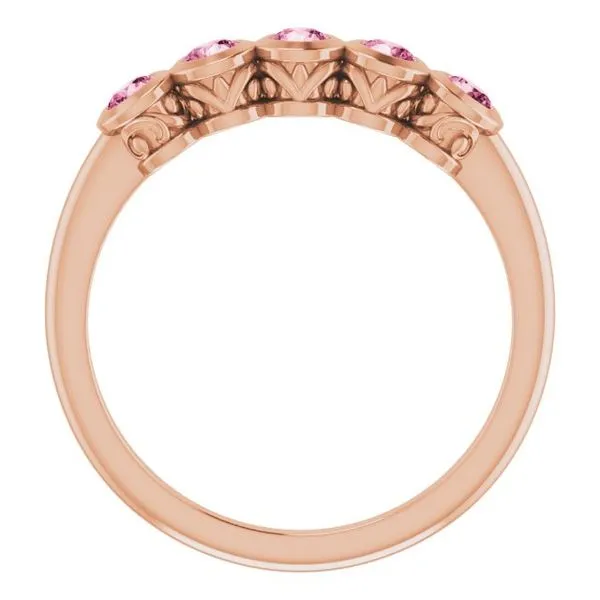 Five-Stone Bezel-Set Ring Image 2 Long Jewelers Chesapeake, VA